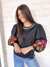 Load image into Gallery viewer, Sweetest Direction Black Puff Sleeve Top