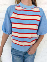 Load image into Gallery viewer, THML Starting Fresh Blue Top