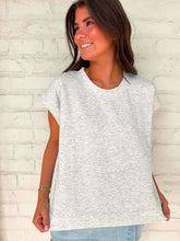 Load image into Gallery viewer, In A Daydream Heather Grey Scuba Top