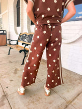 Load image into Gallery viewer, Polka Dot Fever Brown Pant Set