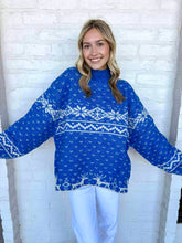 Load image into Gallery viewer, On The Bright Side Blue Sweater