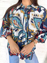 Load image into Gallery viewer, Figure You Out Indigo Top