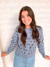 Load image into Gallery viewer, Poker Face Blue Sweater
