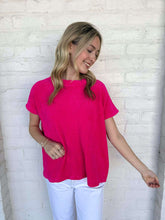 Load image into Gallery viewer, Get Comfy Hot Pink Top