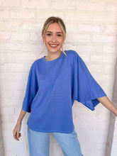 Load image into Gallery viewer, Any Chances Blue Top
