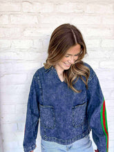 Load image into Gallery viewer, Born To Run Denim Top