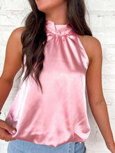Load image into Gallery viewer, From The View Pink Halter Top