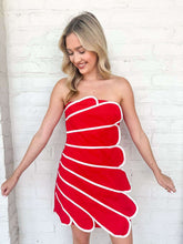 Load image into Gallery viewer, Star Of Wonder Red Scallop Dress