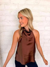 Load image into Gallery viewer, Hold Onto Memories Brown Halter Top