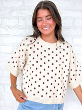 Load image into Gallery viewer, The Way You Are Ecru Polka Dot Top