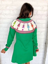 Load image into Gallery viewer, Queen Of Sparkles Green Multi Rainbow Nutcracker Dress