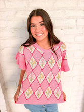 Load image into Gallery viewer, Flora Meadows Pink Top