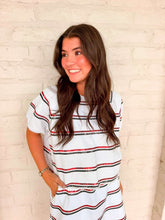 Load image into Gallery viewer, Jordan Amanda Black And Red White Stripe ***TOP***