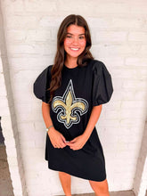 Load image into Gallery viewer, Jordan Amanda Fleur De Lis Black Dress