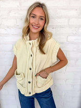 Load image into Gallery viewer, Still The Same Lemon Cardigan Vest