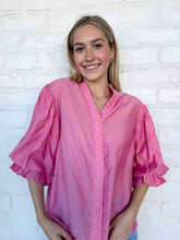 Load image into Gallery viewer, Show You Care Pink Rhinestone Top