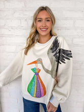 Load image into Gallery viewer, Queen Of Sparkles Beige Stork &amp; Bundle Sweatshirt