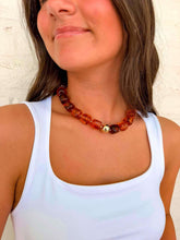 Load image into Gallery viewer, Large Orange Mix Bead Necklace