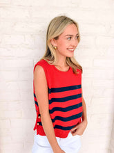 Load image into Gallery viewer, Safe Travels Navy/Red Top