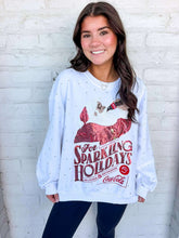 Load image into Gallery viewer, Queen Of Sparkles Licensed White For Sparkling Holidays' Coca-Cola Sweatshirt