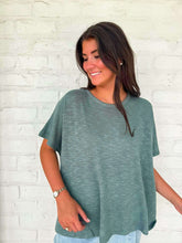 Load image into Gallery viewer, Sunset Stroll Ash Jade Oversized Top