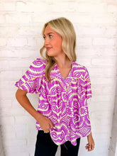 Load image into Gallery viewer, Time To Vacay Lavender Top