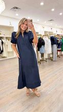 Load image into Gallery viewer, Stay Awhile Navy Dress