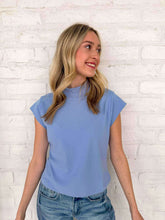 Load image into Gallery viewer, Mindful Thoughts Blue Top