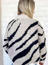 Load image into Gallery viewer, THML Zebra Stripes Print Sweater