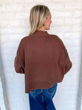 Load image into Gallery viewer, Dedicate My Time Brown Sweater Top