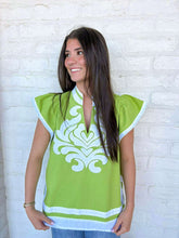 Load image into Gallery viewer, Confidence Unlocked Lime Green Top