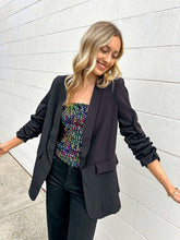 Load image into Gallery viewer, Set Ablaze Black Blazer