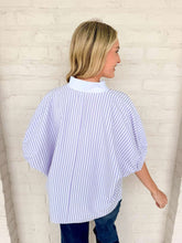 Load image into Gallery viewer, Fair Enough Purple Stripe Top