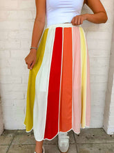 Load image into Gallery viewer, Over The Rainbow Multi Midi Skirt