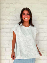 Load image into Gallery viewer, In A Daydream Heather Grey Scuba Top