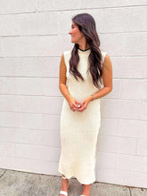 Load image into Gallery viewer, Settle For More Cream Knit Dress