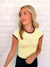 Load image into Gallery viewer, Favorite Tee Light Yellow &amp; Brown