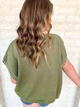 Load image into Gallery viewer, Stitch With Me Light Olive Top