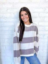 Load image into Gallery viewer, Back To You Taupe Knit Top