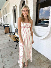 Load image into Gallery viewer, Calm Dreams White Red Dress