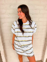 Load image into Gallery viewer, Jordan Amanda Black And Gold White Stripe ***SKORT***