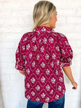 Load image into Gallery viewer, Light Up The Night Burgundy Top