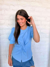 Load image into Gallery viewer, Stay Tuned Blue Top