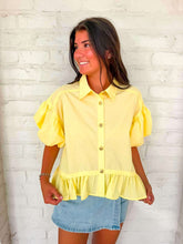 Load image into Gallery viewer, Sunshine Always Yellow Top