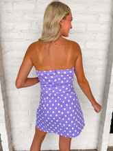 Load image into Gallery viewer, Better Together Purple Polka Dot Dress
