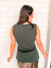 Load image into Gallery viewer, Out Of The Woods Dark Olive Top