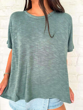 Load image into Gallery viewer, Sunset Stroll Ash Jade Oversized Top