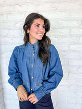 Load image into Gallery viewer, The Pretty Please Light Denim Top
