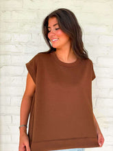 Load image into Gallery viewer, In A Daydream Brown Scuba Top