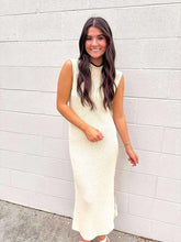 Load image into Gallery viewer, Settle For More Cream Knit Dress